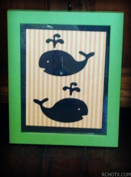 Orange Whales Nursery Art - RCHOTX